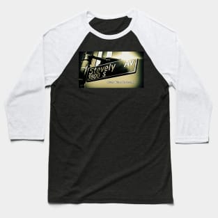 Stevely Avenue, Los Angeles, California by Mistah Wilson Baseball T-Shirt